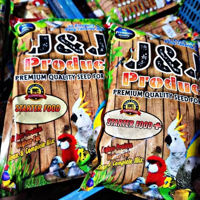 STARTER FOOD 1kg - Bubuk Lolohan burung - JJ Premium Seed
